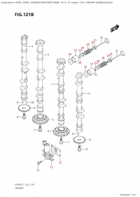 121B - Camshaft (Df300A:(022,023)) (121B -   (Df300A: (022, 023) ))