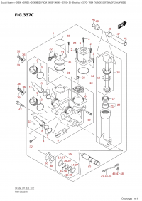 337C - Trim Cylinder (Df350A,Df325A,Df300B) (337C -   (Df350A, Df325A, Df300B))