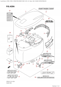 420A - Engine Cover (Df300A:e01) (420A - ������ ��������� (�����) (Df300A: e01))