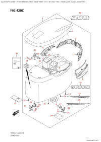 420C - Engine Cover ((021,022,023):Df300A) (420C -   () ( (021, 022, 023) : Df300A))