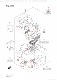 420C - Engine Cover (Df300B,Df300Bmd) (420C -   () (Df300B, Df300Bmd))