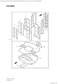 585A - Opt:gasket Set (585A - �����: �������� ���������)