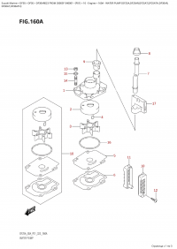 160A  -  Water  Pump  (Df25A,Df25Ar,Df25At,Df25Ath,Df30Ar, (160A - ������� ����� (Df25A, Df25Ar, Df25At, Df25Ath, Df30Ar,)