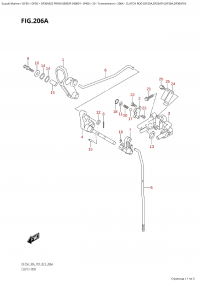 206A - Clutch  Rod  (Df25A,Df25Ath,Df30A,Df30Ath) (206A -   (Df25A, Df25Ath, Df30A, Df30Ath))