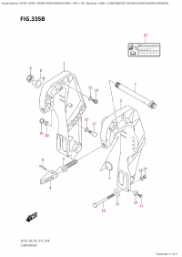 335B - Clamp Bracket  (Df25At,Df25Ath,Df30At,Df30Ath) (335B -   (Df25At, Df25Ath, Df30At, Df30Ath))