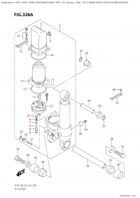 338A - Tilt Cylinder  (Df25At,Df25Ath,Df30At,Df30Ath) (338A -   (Df25At, Df25Ath, Df30At, Df30Ath))