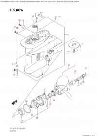 407A - Gear Case (Df25A,Df25Ar,Df30Ar) (407A -    (Df25A, Df25Ar, Df30Ar))