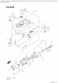 407B  -  Gear  Case  (Df25At,Df25Ath, (407B -    (Df25At, Df25Ath,)