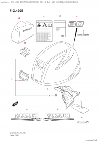 420E - Engine Cover (Df30At,Df30Ath) (420E -   () (Df30At, Df30Ath))