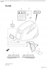 420J  -  Engine  Cover  ((022,023):(Df30A,Df30Ar,Df30Aq,Df30At, (420J - ������ ��������� (�����) ( (022, 023) : (Df30A, Df30Ar, Df30Aq, Df30At,)