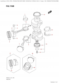 116B - Crankshaft (Df325A,Df300B) (116B -  (Df325A, Df300B))