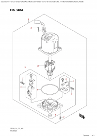 340A - Ptt  Motor  (Df350A,Df325A,Df300B) (340A -   (Df350A, Df325A, Df300B))