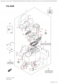 420B - Engine Cover (Df325A:e01) (420B -   () (Df325A: e01))