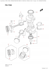 116A - Crankshaft (Df350A) (116A -  (Df350A))