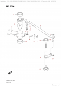 206A  -  Clutch  Rod (206A -  )