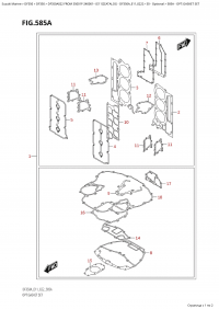 585A  -  Opt:gasket  Set (585A - :  )