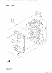 113B - Cylinder Block (022,023) (113B -   (022, 023))