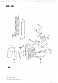 124A - Intake Manifold  /  Silencer / Exhaust  Cover  (Df40A:e01) (124A - �������� ��������� / ��������� / ����� ��������� ����� (Df40A: e01))