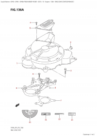 136A - Ring Gear Cover (Df40A:e01) (136A - ������ ��������� �������� (Df40A: e01))