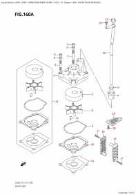 160A - Water Pump (Df40A:e01) (160A - ������� ����� (Df40A: e01))