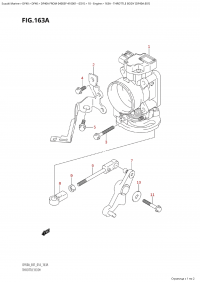 163A - Throttle Body (Df40A:e01) (163A - �������� ���� (Df40A: e01))