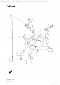 204A - Clutch Shaft (Df40A:e01) (204A -   (Df40A: e01))