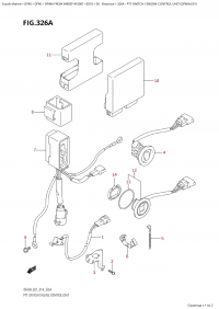 326A - Ptt  Switch / Engine Control  Unit (Df40A:e01) (326A - ������������� ������������ / ���� ���������� ���������� (Df40A: e01))