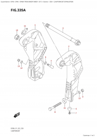 335A - Clamp Bracket (Df40A,Df50A) (335A -   (Df40A, Df50A))