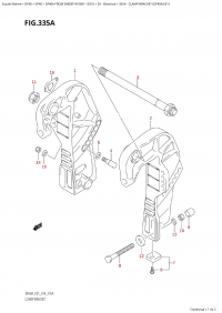 335A - Clamp Bracket (Df40A:e01) (335A - ��������� ������ (Df40A: e01))