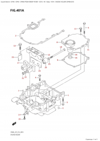 401A - Engine Holder (Df40A:e01) (401A - ��������� ��������� (Df40A: e01))
