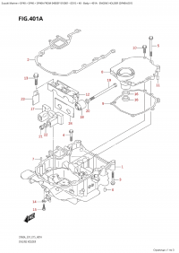 401A - Engine Holder (Df40A:e01) (401A -   (Df40A: e01))