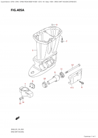 405A - Drive Shaft Housing (Df40A:e01) (405A - ������ ���� �������� (Df40A: e01))