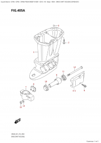 405A - Drive Shaft Housing (Df40A:e01) (405A -    (Df40A: e01))