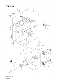 407A - Gear Case (Df40A:e01) (407A - ������ ������� ������� (Df40A: e01))