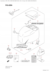 420A - Engine Cover (Df40A:e01) (420A - ������ ��������� (�����) (Df40A: e01))