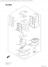 585A - Opt:gasket Set (585A - :  )