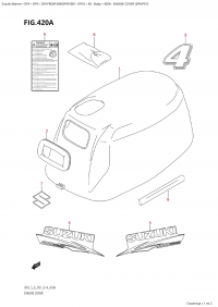 420A - Engine Cover (Df4:P01) (420A - ������ ��������� (�����) (Df4: P01))