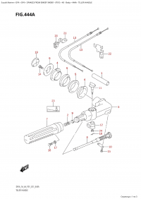 444A - Tiller Handle (444A - )