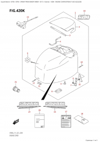 420K - Engine Cover (Df50A:e11:(021,022,023)) (420K - ������ ��������� (�����) (Df50A: e11: (021, 022, 023) ))