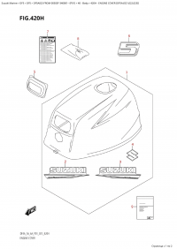 420H - Engine Cover (Df5A:(021,022,023)) (420H -   () (Df5A: (021, 022, 023) ))