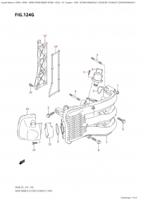 124G - Intake Manifold  /  Silencer / Exhaust  Cover  (Df60A:e01) (124G - �������� ��������� / ��������� / ����� ��������� ����� (Df60A: e01))