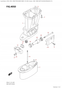 405D - Drive Shaft Housing (Df60A:(E01,E11)) (405D -    (Df60A: (E01, E11) ))