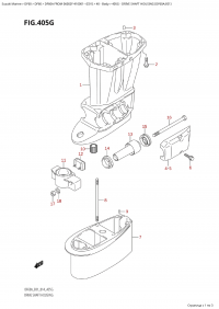 405G - Drive Shaft Housing (Df60A:e01) (405G - ������ ���� �������� (Df60A: e01))