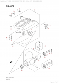 407G - Gear Case (Df60A:e01) (407G - ������ ������� ������� (Df60A: e01))