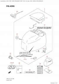 420G - Engine Cover (Df60A:e01) (420G - ������ ��������� (�����) (Df60A: e01))