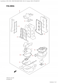 585A - Opt:gasket Set (585A - �����: �������� ���������)