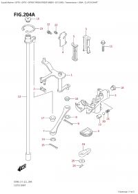 204A - Clutch Shaft (204A -  )