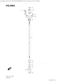 206A - Clutch Rod (206A -  )