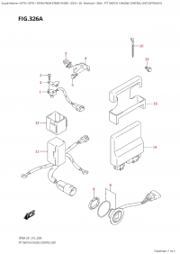 326A - Ptt Switch / Engine Control Unit  (Df70A:e01) (326A - ������������� ������������ / ���� ���������� ���������� (Df70A: e01))