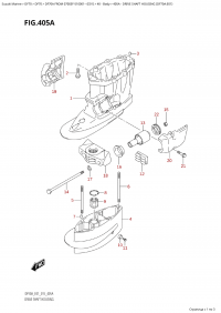 405A - Drive Shaft Housing (Df70A:e01) (405A -    (Df70A: e01))